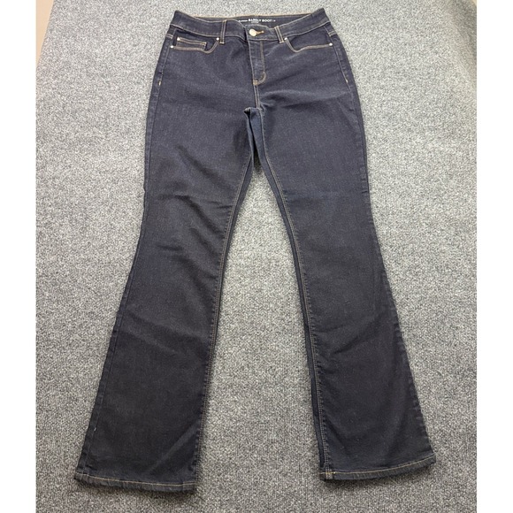 Chico's Platinum Barely Boot Jeans Womens 0 Regular Dark Wash Stretch Denim - Picture 2 of 14